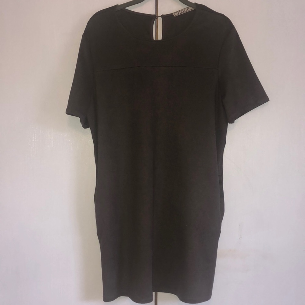 Brown Suede Dress